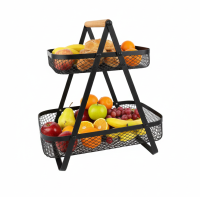 (سلة معدنية (طبقتين