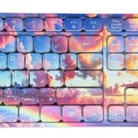 كيبورد وماوس مع رسمات