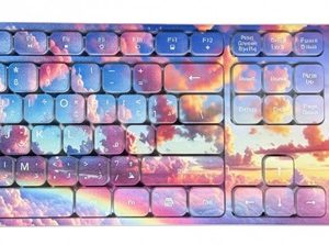 كيبورد وماوس مع رسمات