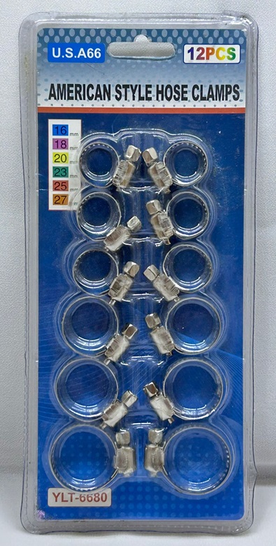 مجموعة مرابط معدنية بأحجام مختلفة