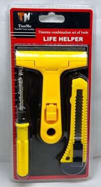 أداة قشط وتنظيف مع شفرة ومفك